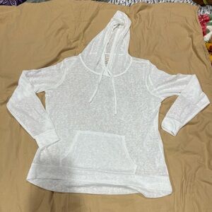 Weatherproof Women's White Hoodie Sweatshirt